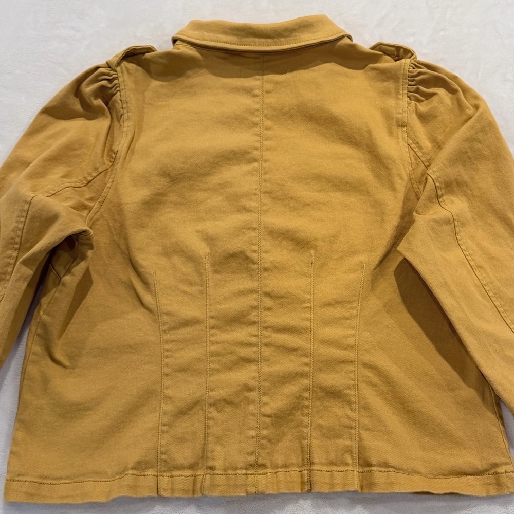 EST 1846 Denim Mustard Yellow Stretch Utility Jacket Women’s 18/20W - Picture 7 of 11